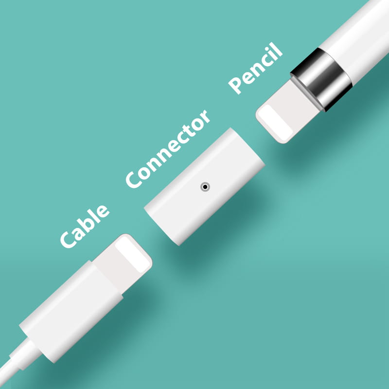 Адаптер Goojodoq для зарядки Apple Pencil 1 White (1005001579255331W)