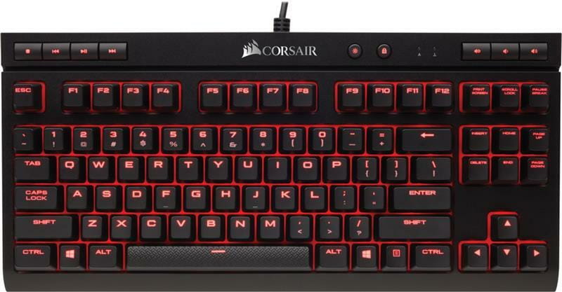 Клавіатура Corsair K63 Cherry MX Red Black (CH-9115020-RU)