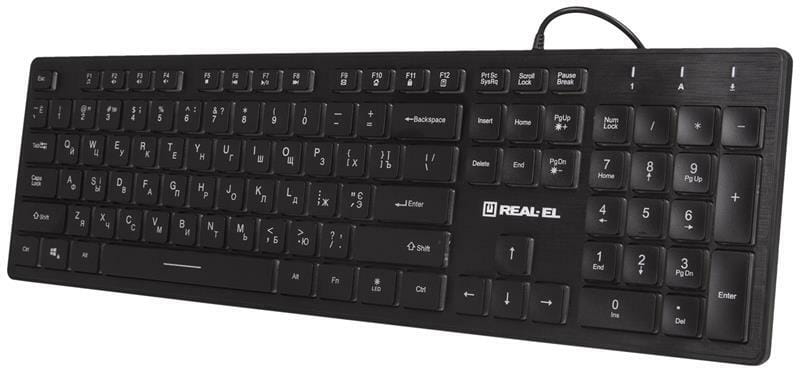 Клавіатура REAL-EL Comfort 7070 Ukr Black USB