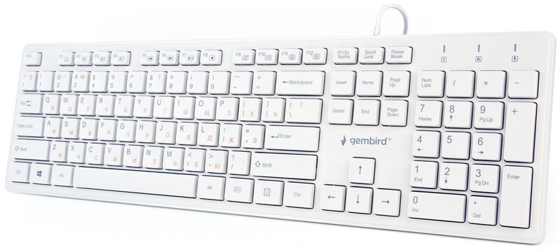 Клавиатура Gembird KB-MCH-03-W-UA Ukr White
