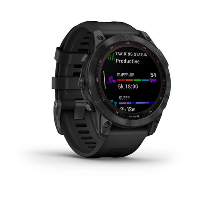 Смарт-часы Garmin Fenix 7 Solar Slate Gray with Black Band (010-02540-11)