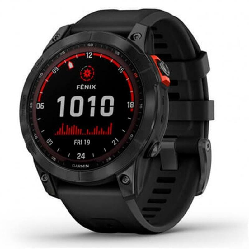 Смарт-часы Garmin Fenix 7 Solar Slate Gray with Black Band (010-02540-11)
