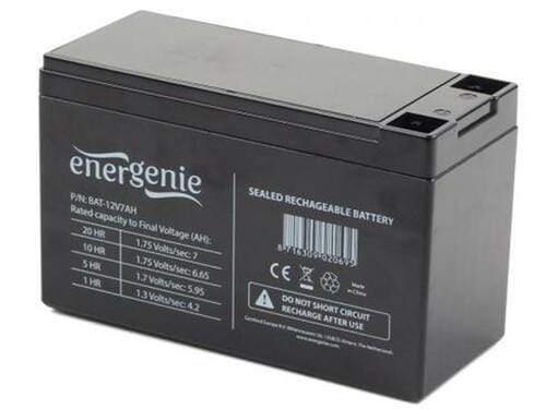 Фото - Батарея для ИБП EnerGenie Акумуляторна батарея  12V 7.5AH  AGM BAT-12V7.5AH (BAT-12V7.5AH)