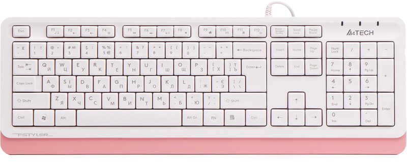 Клавиатура A4Tech FK10 Ukr Pink USB