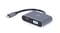 Фото - Адаптер Cablexpert HDMI+VGA - USB Type-C (F/M), 0.15 м, Black (A-USB3C-HDMIVGA-01) | click.ua