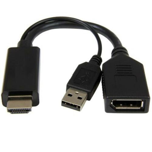 Photos - Cable (video, audio, USB) Cablexpert Адаптер  HDMI - DisplayPort V 2.0 , 0.1 м, чорний (A-HDMIM (M/F)