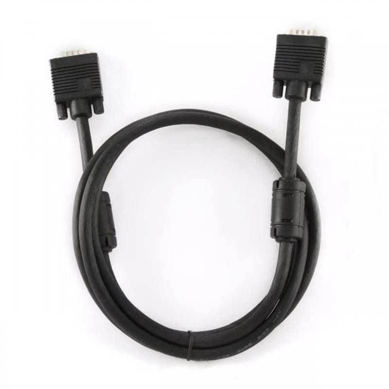 Кабель Cablexpert VGA - VGA (M/M), двойное экранир., с 2-мя ферритами, 1.5 м, черный (CCB-PPVGA-1.5M)