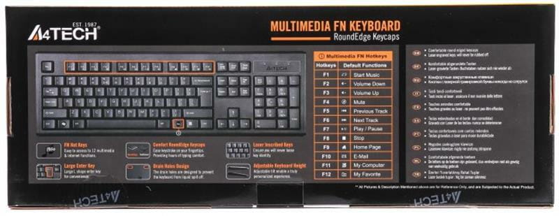 Клавиатура A4tech KR-83 Black
