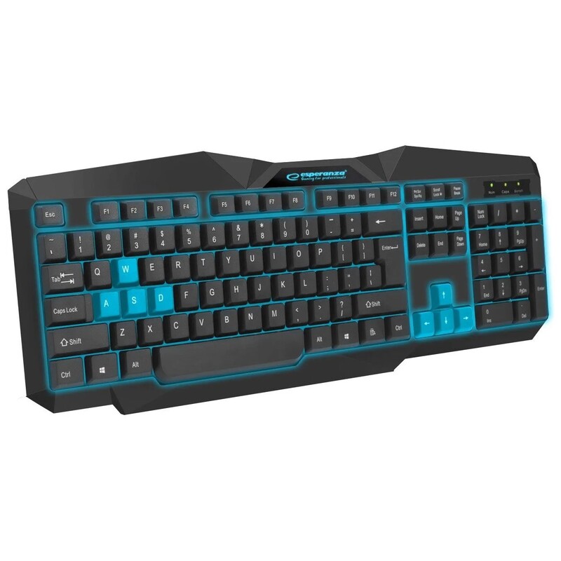Клавіатура Esperanza EGK201 Black/Blue (EGK201BUA)
