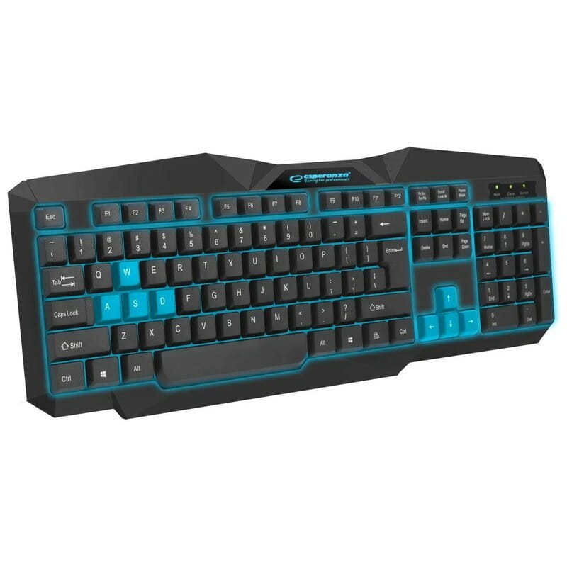 Клавіатура Esperanza EGK201 Black/Blue (EGK201BUA)