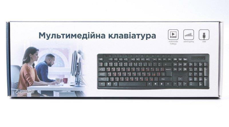 Клавіатура Gembird KB-UM-107-UA Ukr Black