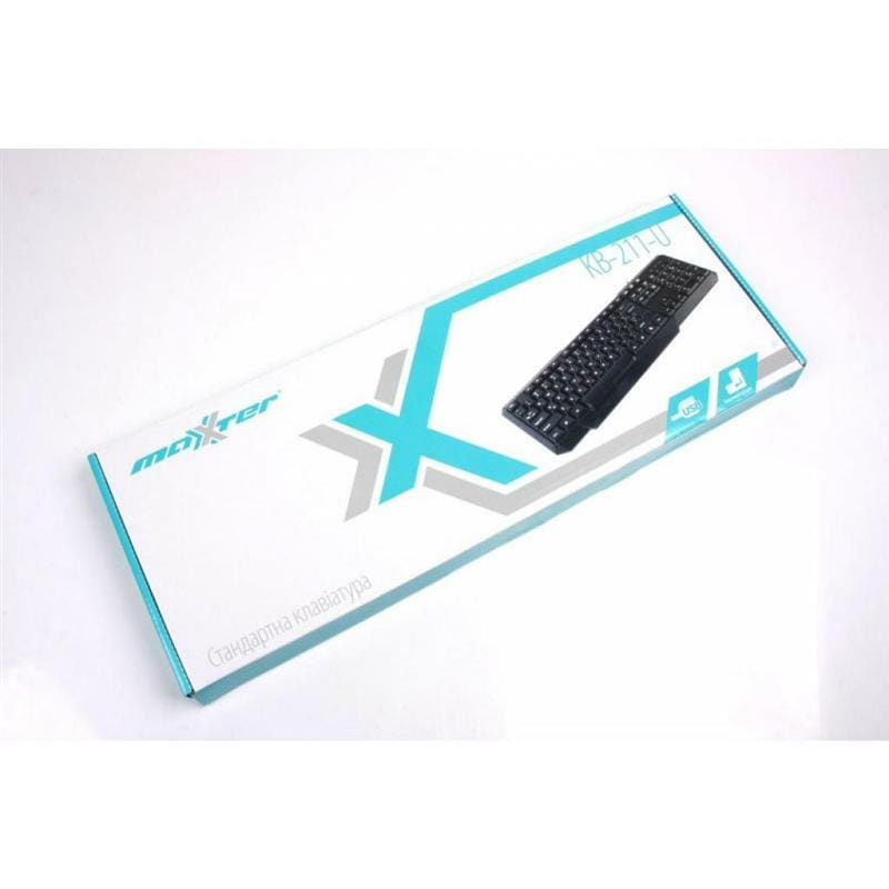 Клавiатура Maxxter KB-211-U Ukr Black USB