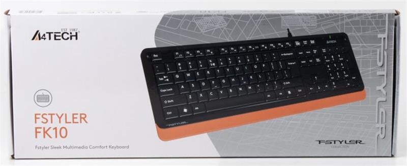 Клавиатура A4Tech FK10 Ukr Orange