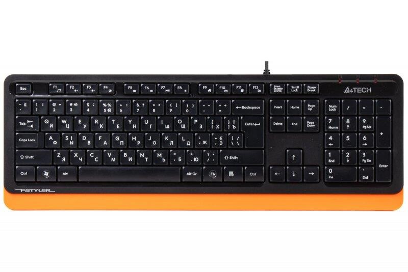 Клавиатура A4Tech FK10 Ukr Orange