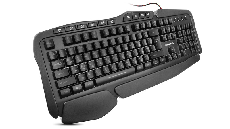 Клавиатура REAL-EL Gaming 8900 RGB Macro Ukr Black