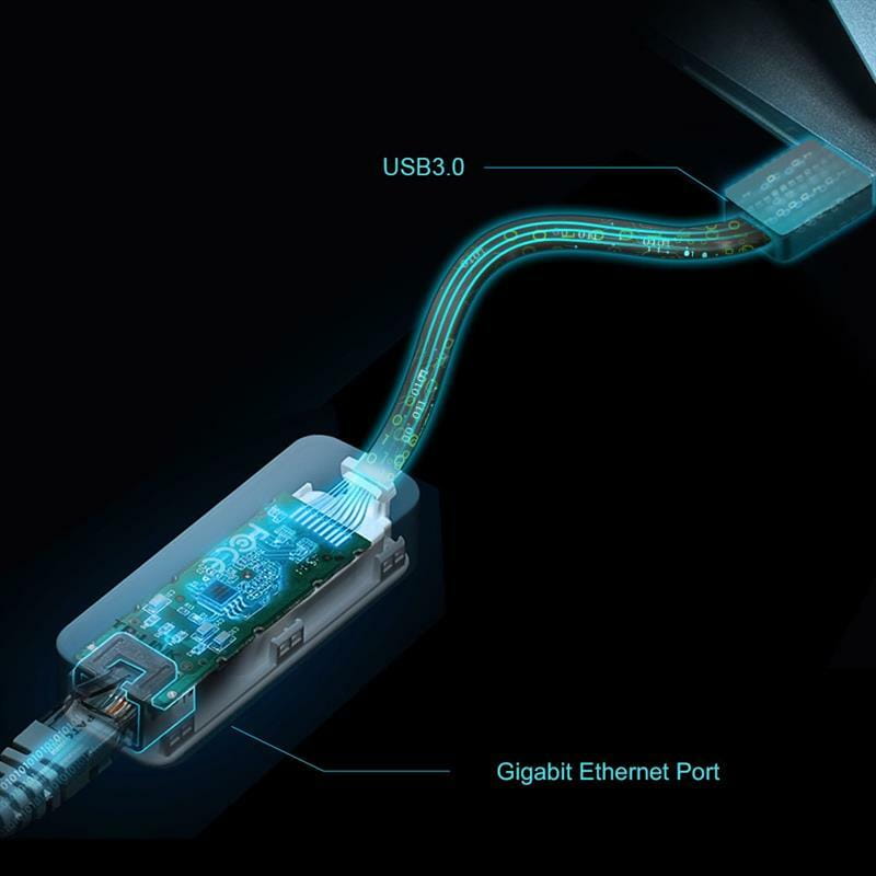 Адаптер TP-Link UE306 (1xUSB 3.0, 1хGE LAN, black)