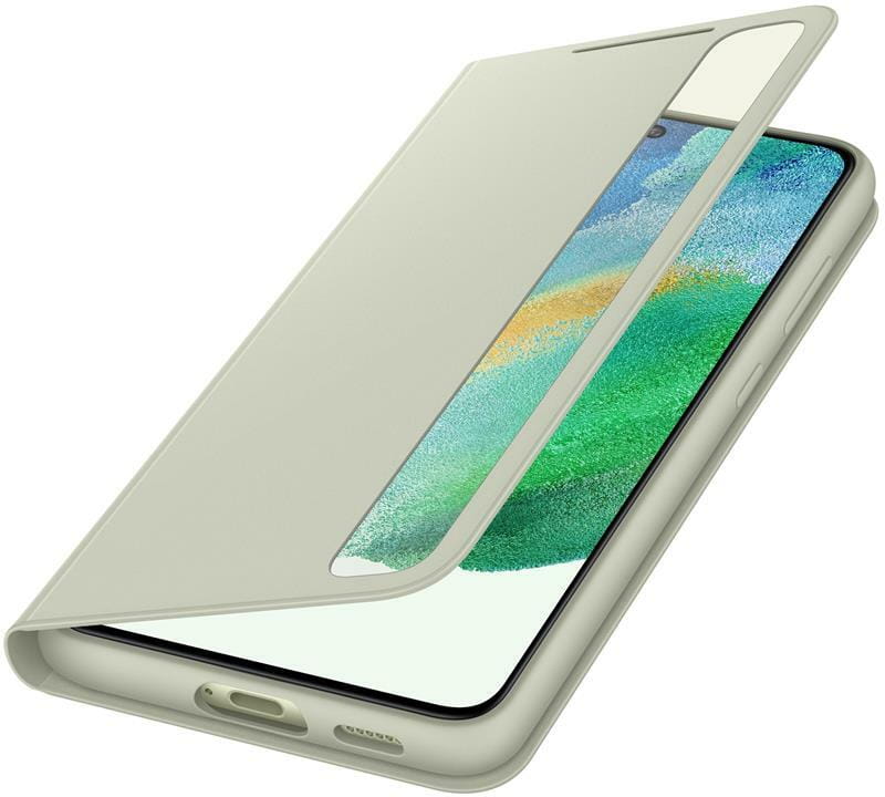 Чeхол-книжка Samsung Clear View Cover для Samsung Galaxy S21 FE SM-G990 Olive Green (EF-ZG990CMEGRU)