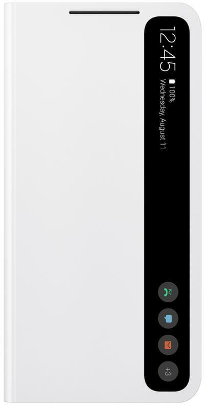 Чeхол-книжка Samsung Clear View Cover для Samsung Galaxy S21 FE SM-G990 White (EF-ZG990CWEGRU)