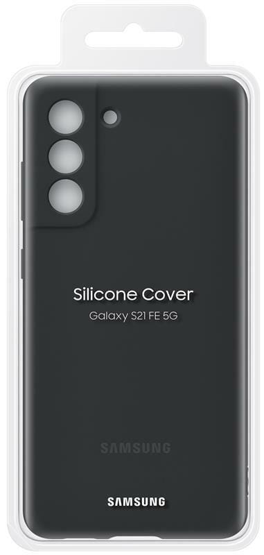 Чехол-накладка Samsung Silicone Cover для Samsung Galaxy S21 FE SM-G990 Dark Gray (EF-PG990TBEGRU)