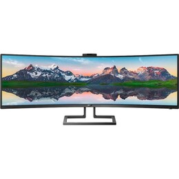 Монiтор Philips 48.8" 499P9H/00 VA Black Curved