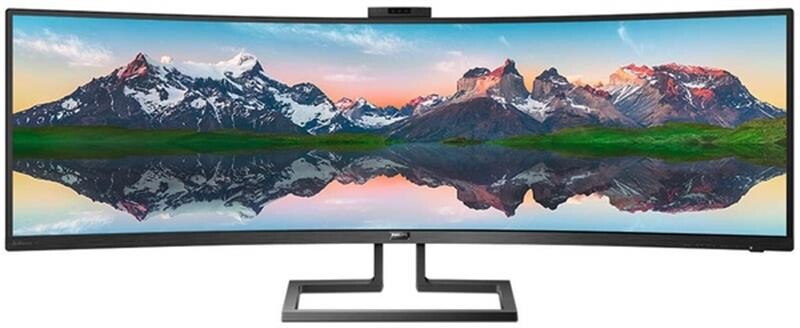 Монiтор Philips 48.8" 499P9H/00 VA Black Curved