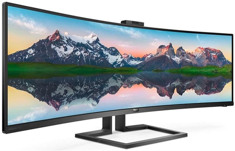 Монiтор Philips 48.8" 499P9H/00 VA Black Curved