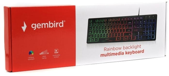 Клавіатура Gembird KB-UML-01-UA Black USB UKR