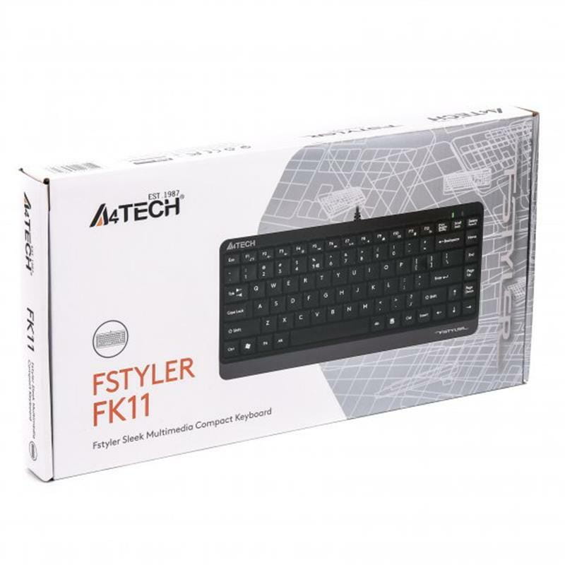 Клавиатура A4Tech FK11 Ukr Grey