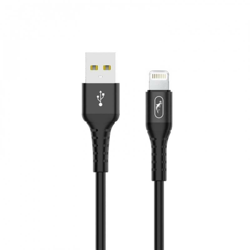 Кабель SkyDolphin S05L TPE Frost Line USB - Lightning (M/M), 1 м, Black (USB-000549)