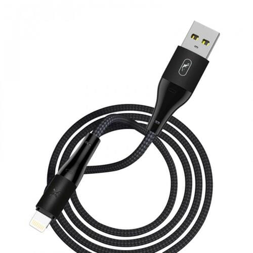 Photos - Cable (video, audio, USB) SkyDolphin Кабель  S49L LED Aluminium Alloy USB - Lightning , 1 м, Bla (M/M)