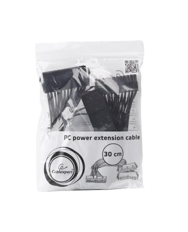 Кабель питания Cablexpert (CC-PSU24-01) 24pin(M)-2x24pin(F), 0.3 м