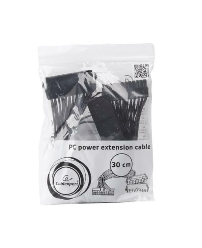 Кабель живлення Cablexpert (CC-PSU24-01) 24pin(M)-2x24pin(F), 0.3 м