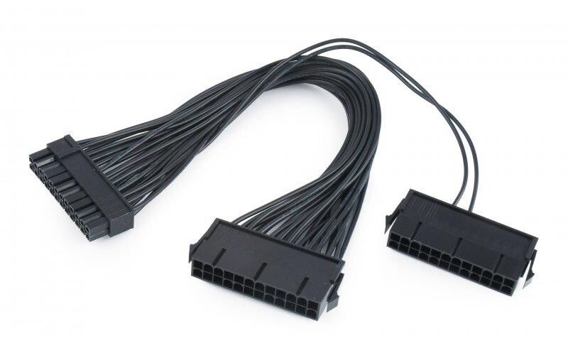 Кабель питания Cablexpert (CC-PSU24-01) 24pin(M)-2x24pin(F), 0.3 м