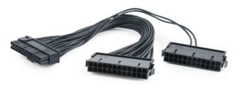 Кабель живлення Cablexpert (CC-PSU24-01) 24pin(M)-2x24pin(F), 0.3 м