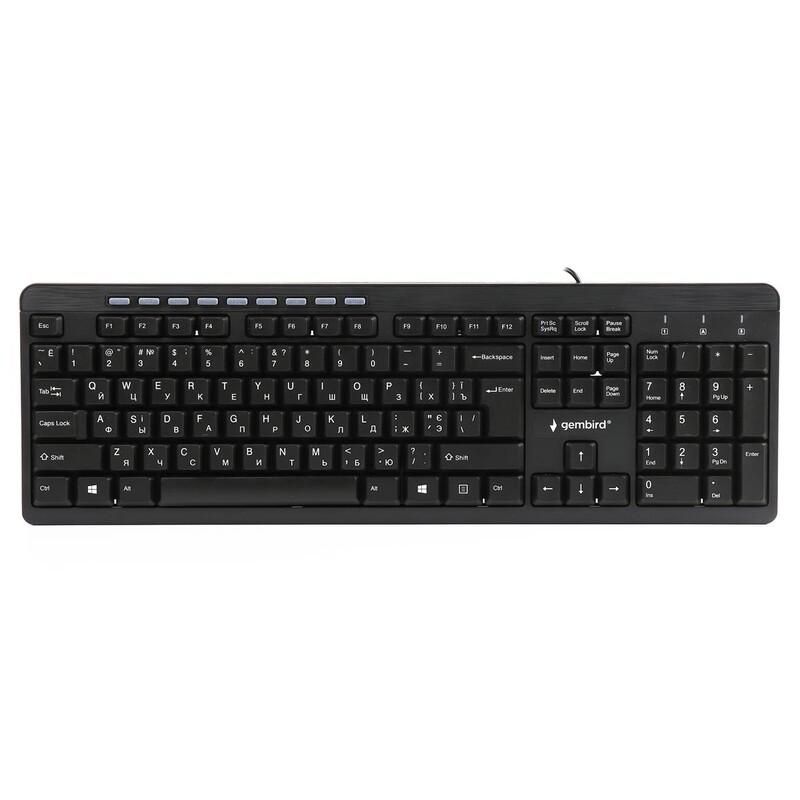 Клавіатура Gembird KB-UM-106-UA Ukr Black