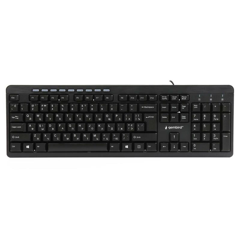 Клавиатура Gembird KB-UM-106-UA Ukr Black