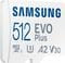 Фото - Карта пам`яті MicroSDXC 512GB UHS-I Class 10 Samsung Evo Plus R130/W130MB/s + SD-адаптер (MB-MC512KA/RU) | click.ua
