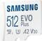 Фото - MicroSDXC 512GB UHS-I Class 10 Samsung Evo Plus R130/W130MB/s + SD-адаптер (MB-MC512KA/RU) | click.ua