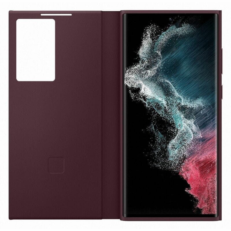 Чехол-книжка Samsung Smart Clear View Cover для Samsung Galaxy S22 Ultra SM-S908 Burgundy (EF-ZS908CEEGRU)