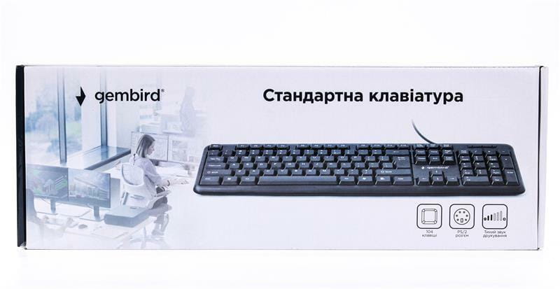 Клавиатура Gembird KB-103-UA Ukr Black