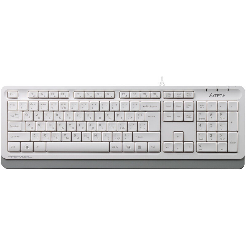 Клавиатура A4Tech FK10 Ukr White