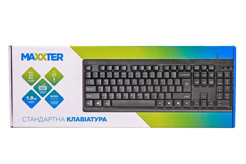 Клавiатура Maxxter KB-112-U Black