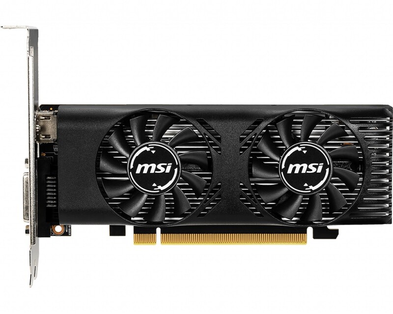 Відеокарта GF GTX 1650 4GB GDDR5 Low Profile OC MSI (GeForce GTX 1650 4GT LP OC)