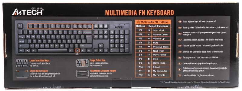 Клавіатура A4Tech KM-720 Black