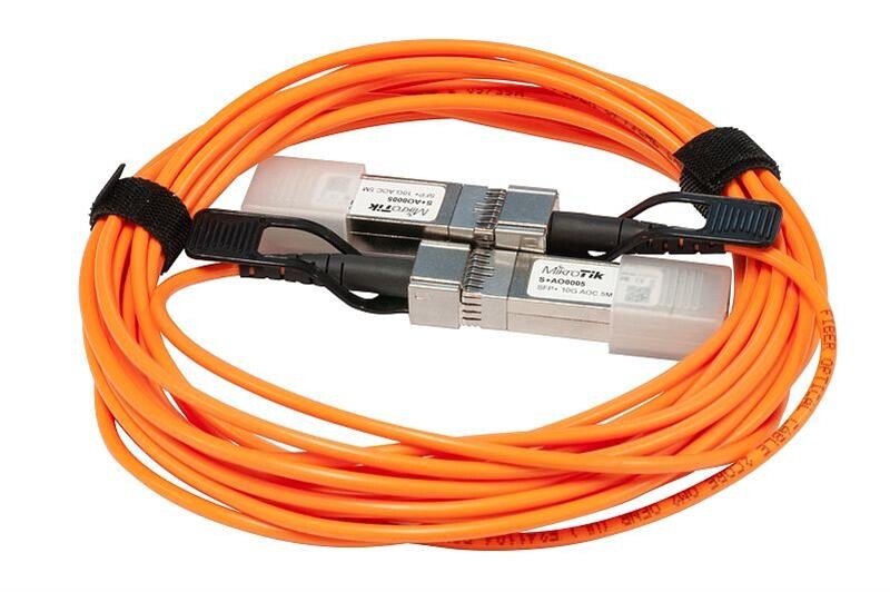 Кабель MikroTik S+AO0005 SFP+ 5m active optic direct attach cable