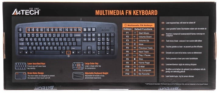 Клавиатура A4Tech KB-720 Black