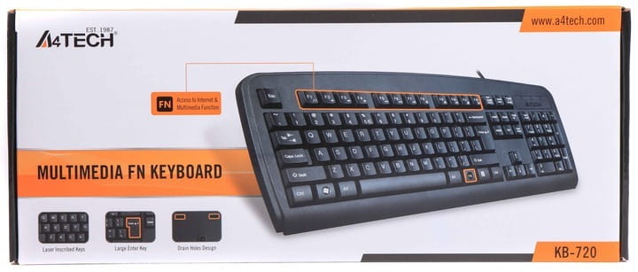 Клавиатура A4Tech KB-720 Black