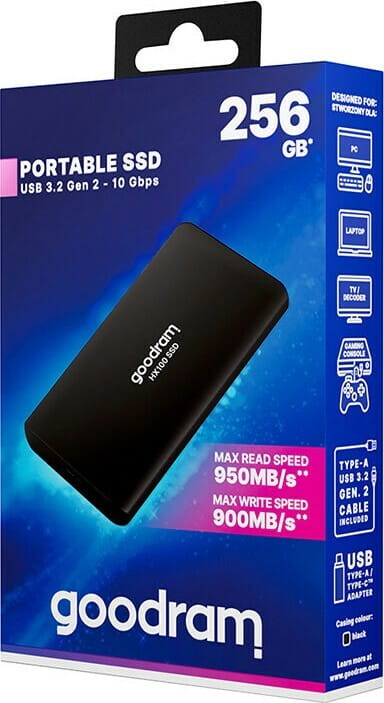 Накопитель внешний SSD 2.5" USB  256GB Goodram HX100 (SSDPR-HX100-256)