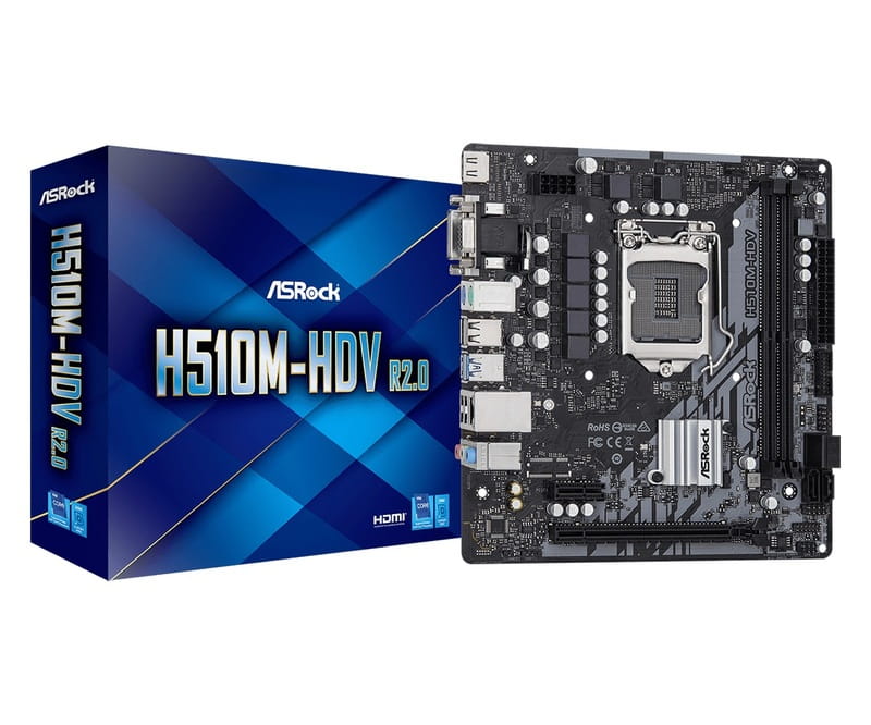 Материнская плата ASRock H510M-HDV R2.0 Socket 1200