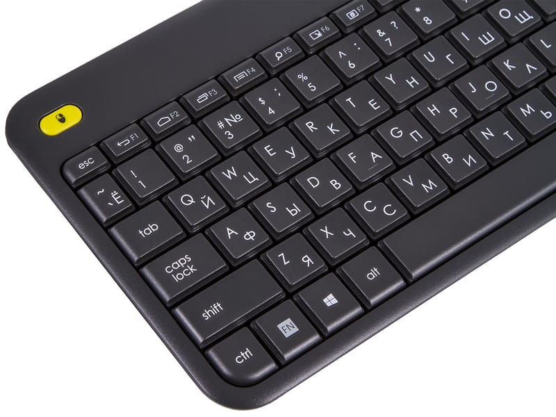Клавиатура беспроводная Logitech Wireless Touch Keyboard K400 Plus (920-007147) Black USB